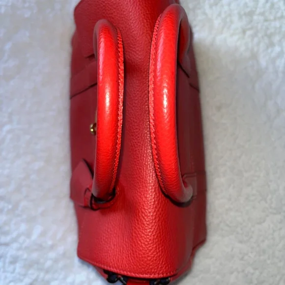 Authentic Mulberry Small Bayswater Red Leather Satchel Handbag - Picture 3 of 16